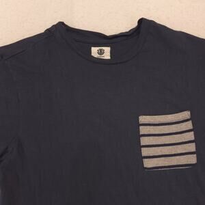 Element Casual Short Sleeve Crew Neck Graphic T-Shirt Mens Size Small S Navy